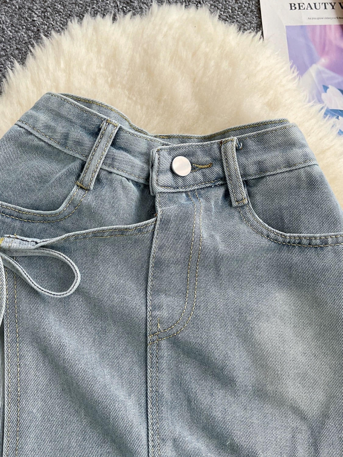 Presley denim skort DS126 images